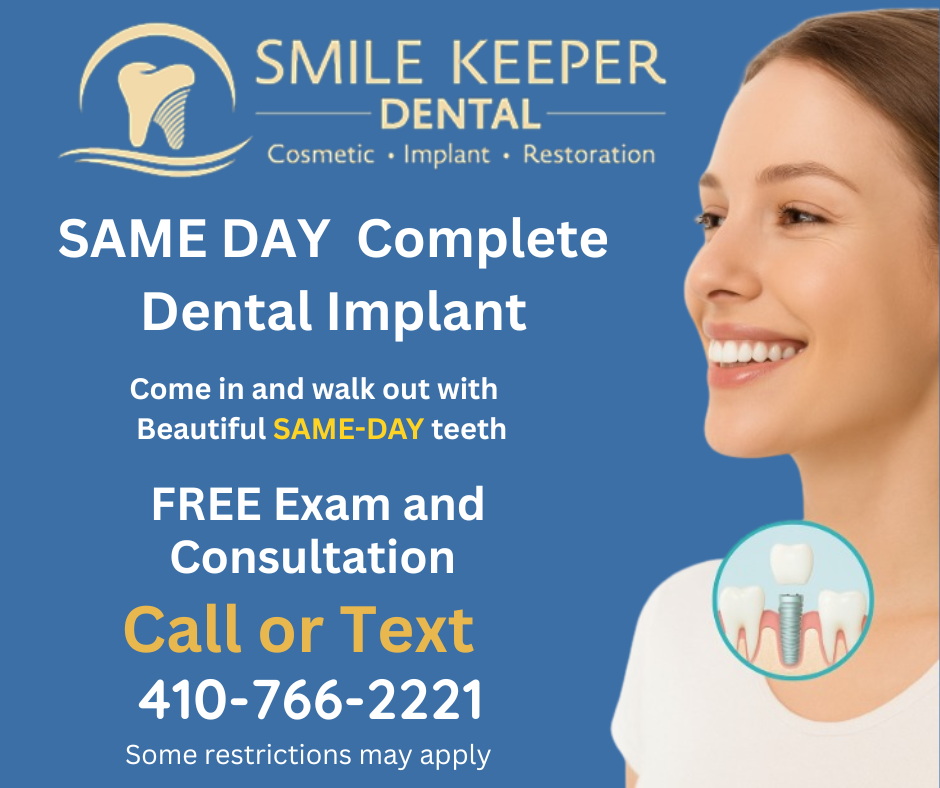 Beautiful smile after dental procedure